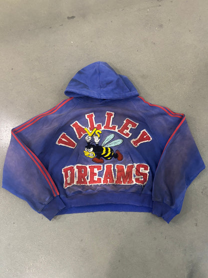 PREOWNED Vale Forever Anthem Pullover Hoodie Blue SIZE L