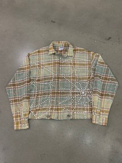 Preowned Vale Forever Mystikal Gem Flannel Green