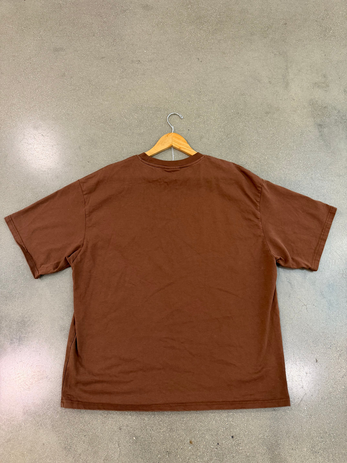 PREOWNED Saint Vanity Brown Logo Tee SIZE L