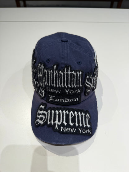 PREOWNED Supreme City Patches 6-Panel Navy