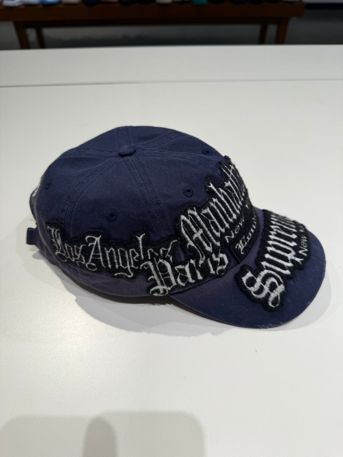PREOWNED Supreme City Patches 6-Panel Navy