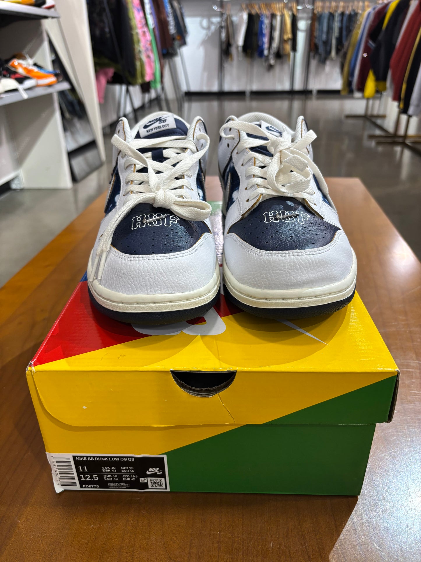 Preowned Nike SB Dunk Low Huf NYC