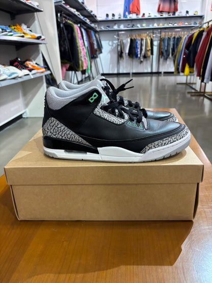 Preowned Air Jordan 3 Green Glow