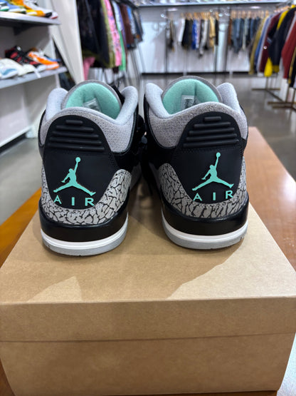 Preowned Air Jordan 3 Green Glow