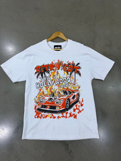 Preowned Retrovert Hollywood Tee Red