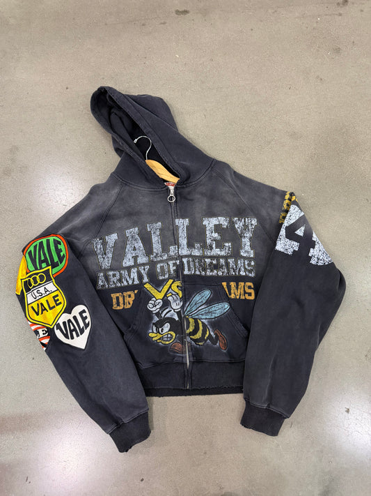Preowned Vale Army Zip Up Black