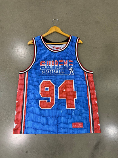 Preowned Supreme Marker Basketball Jersey Multicolor
