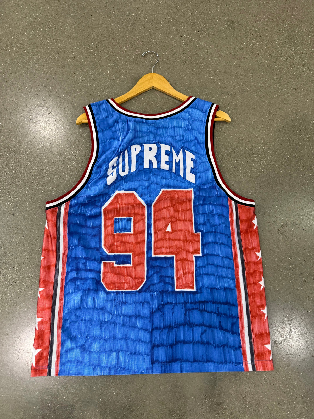Preowned Supreme Marker Basketball Jersey Multicolor
