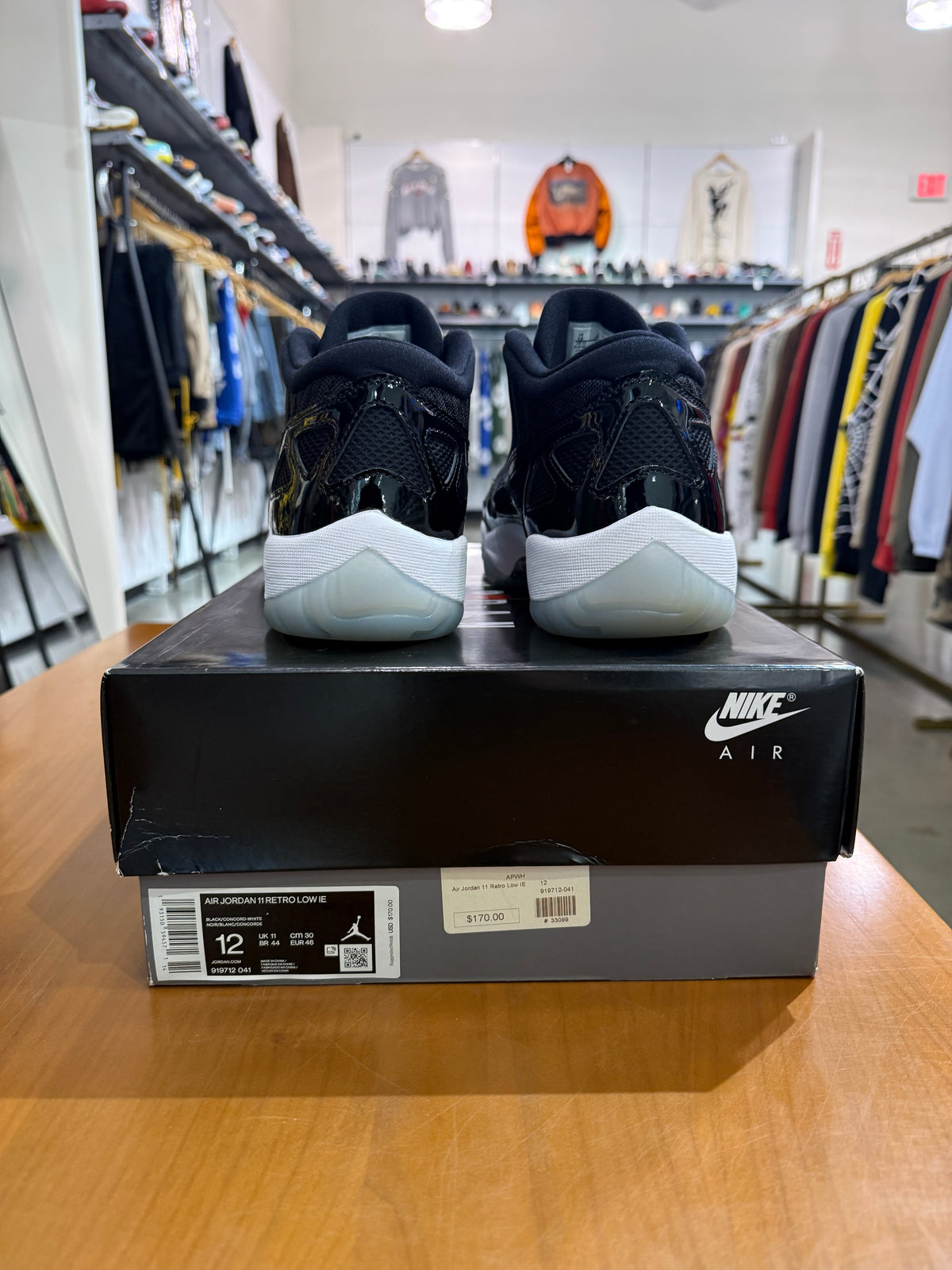 Preowned Air Jordan 11 Low IE Space Jam