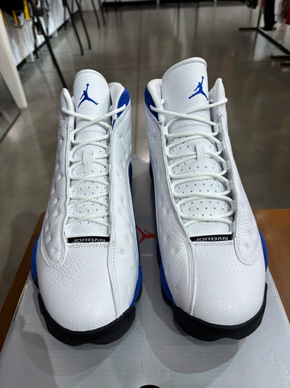 Air Jordan 13 White Hyper Royal Black (Slight Bleeding)
