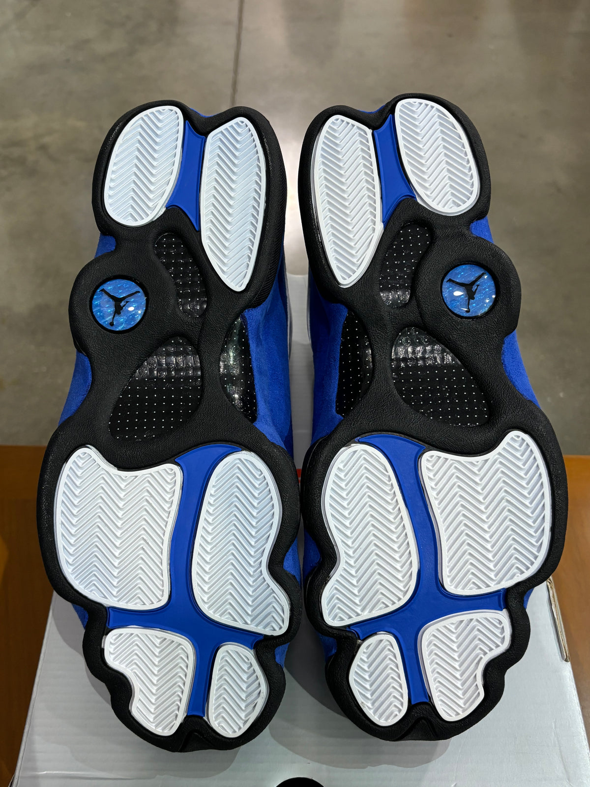 Air Jordan 13 White Hyper Royal Black (Slight Bleeding)