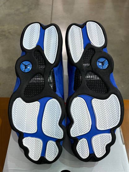 Air Jordan 13 White Hyper Royal Black (Slight Bleeding)