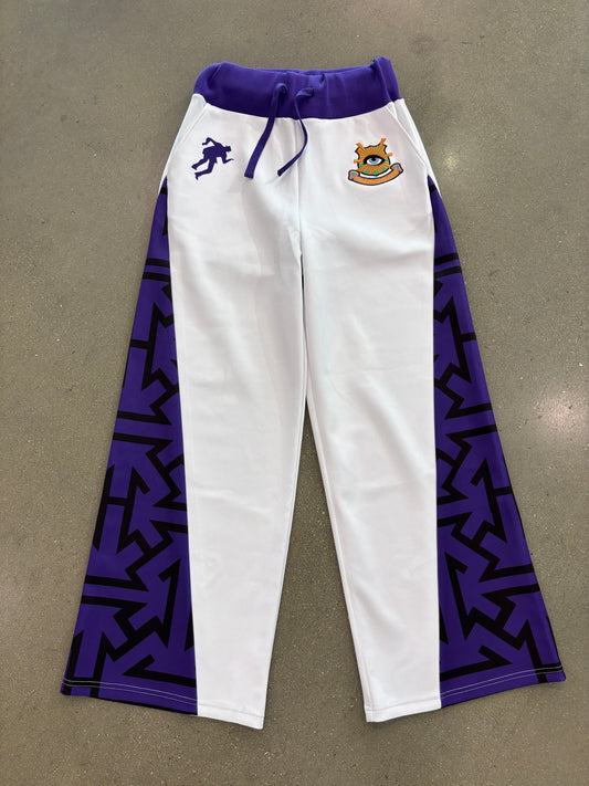 Preowned House of Errors BATIGOL TRACKPANTS White Purple