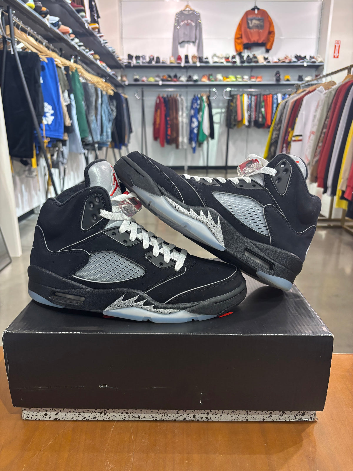 Preowned Air Jordan 5 Black Metallic Reimagined