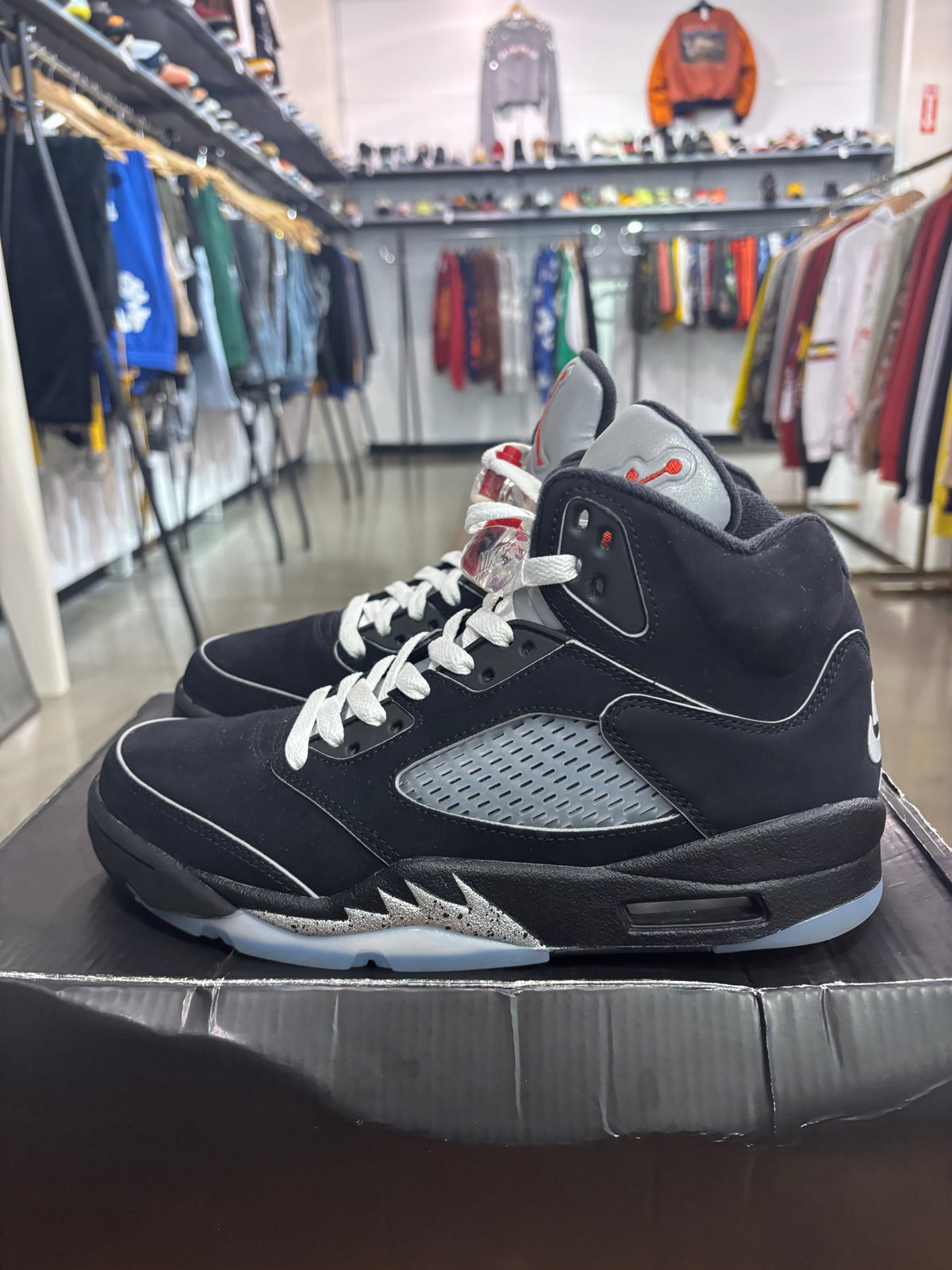 Preowned Air Jordan 5 Black Metallic Reimagined