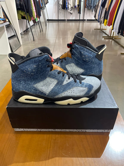 Preowned Air Jordan 6 Washed Denim