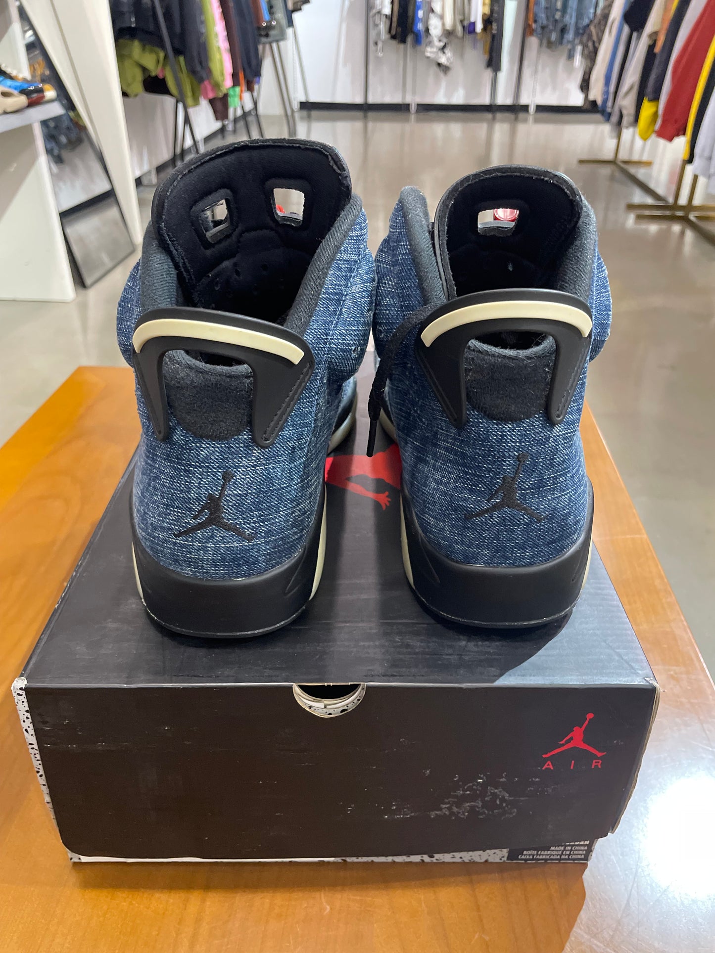 Preowned Air Jordan 6 Washed Denim
