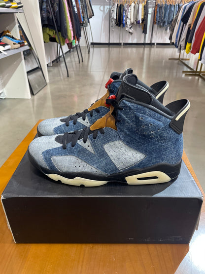Preowned Air Jordan 6 Washed Denim