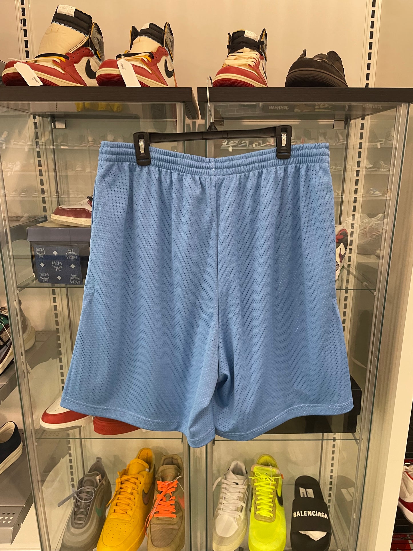 Denim Tears University Mesh Shorts Light Blue