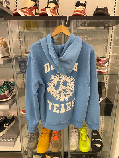 Denim Tears University Zip Hoodie Light Blue
