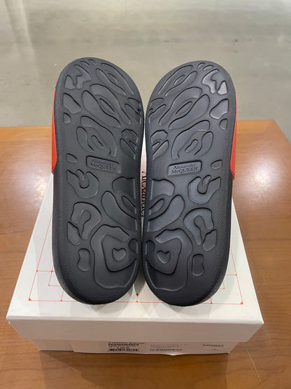 Alexander Mcqueen Slides Black Red