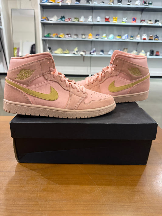 Air Jordan 1 Mid Coral Gold