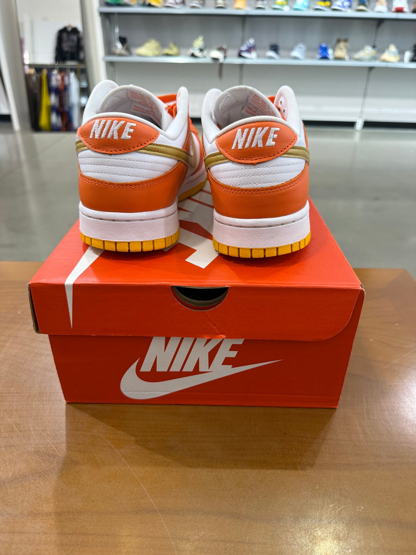 Preowned Nike Dunk Low University Gold