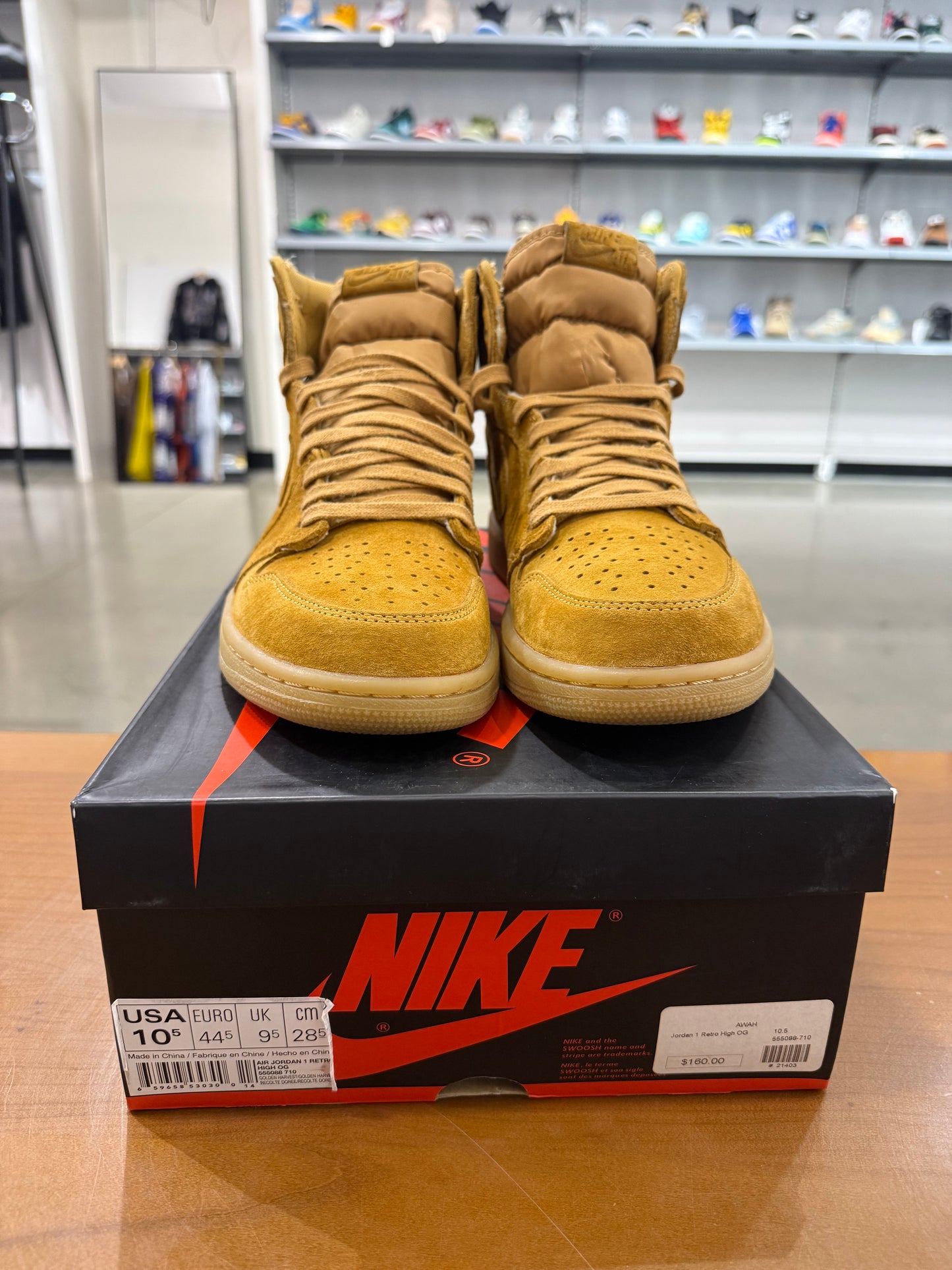 Preowned Air Jordan 1 Wheat