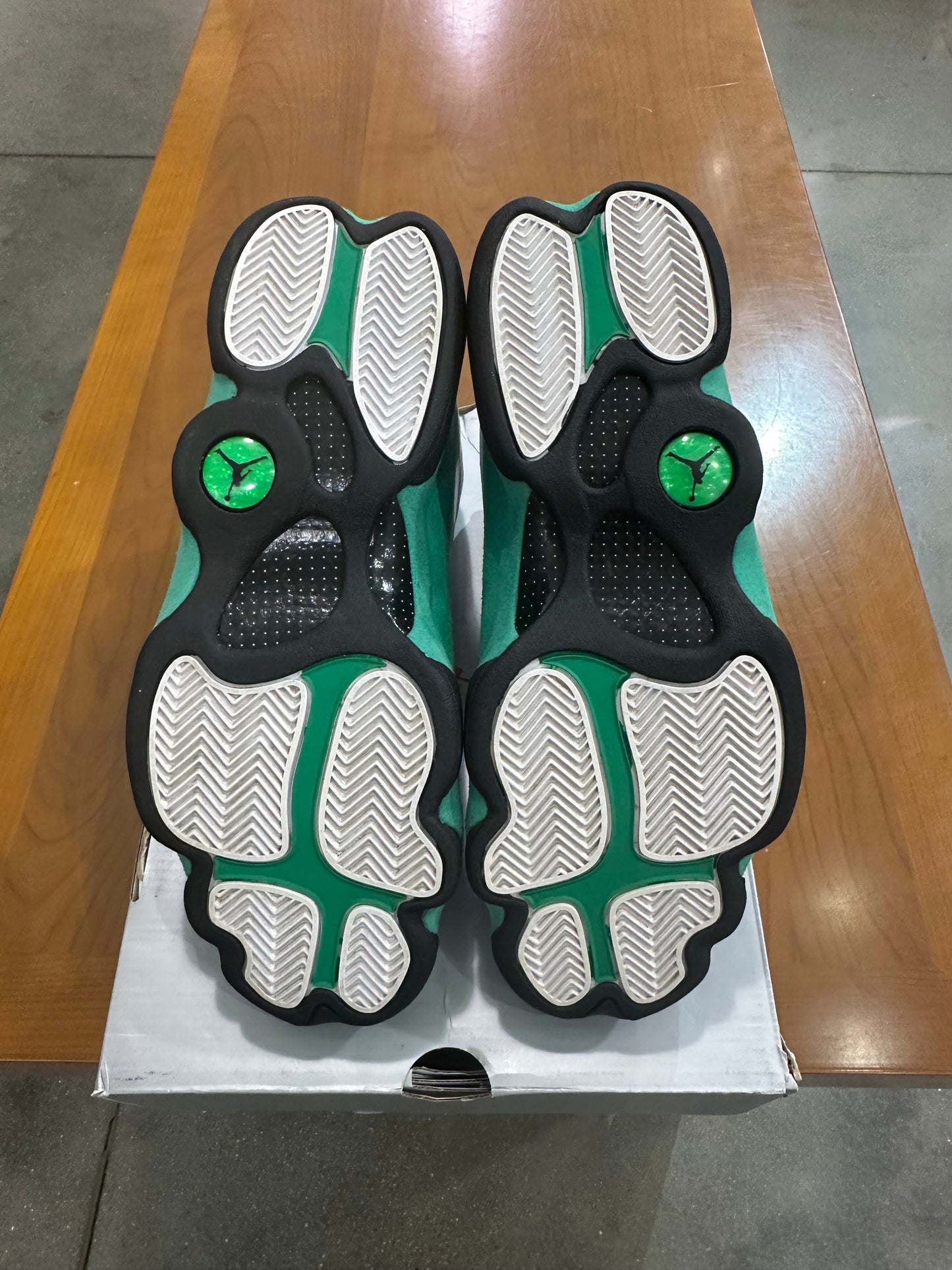 Preowned Air Jordan 13 Lucky Green