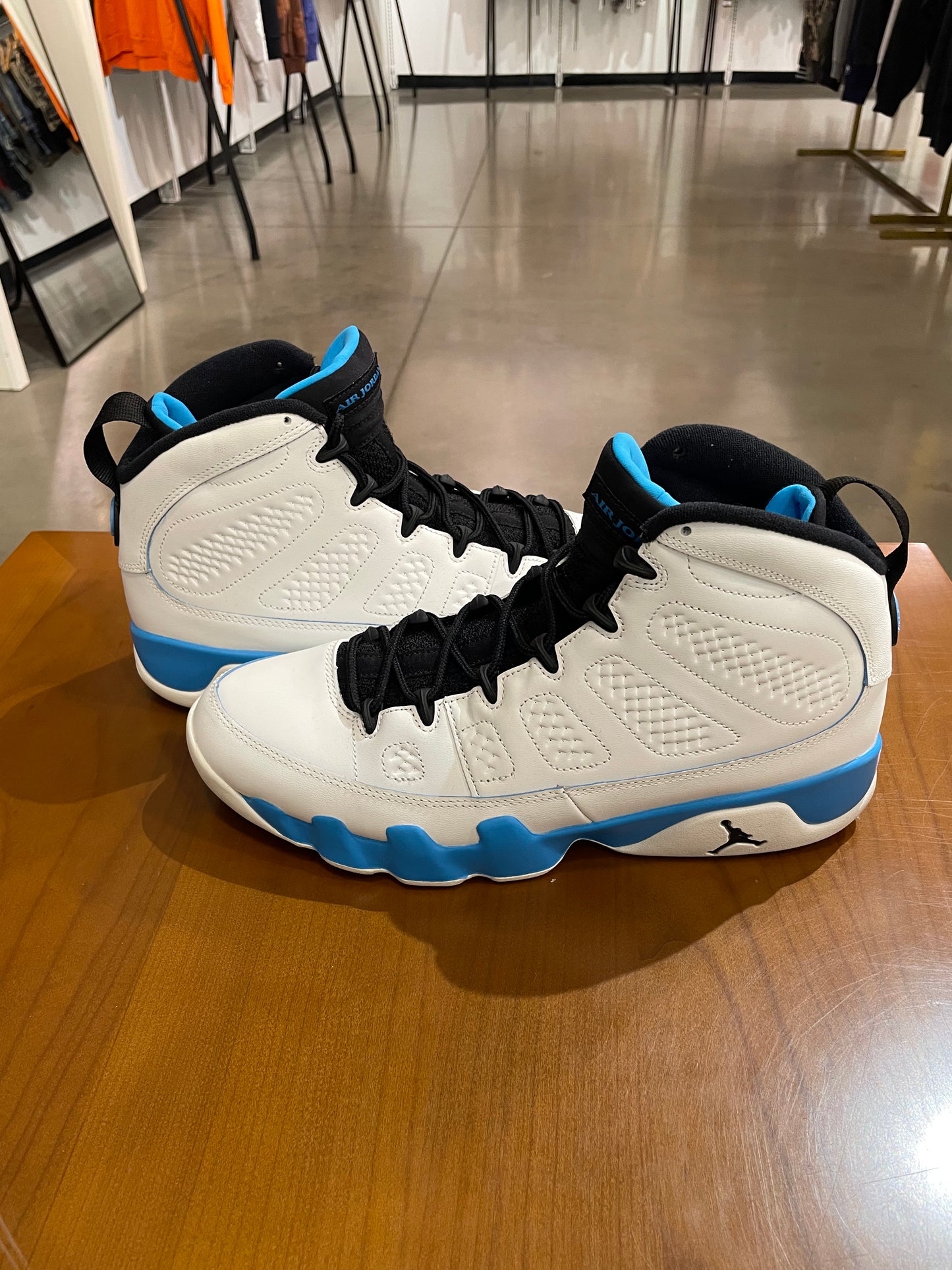 Preowned Air Jordan 9 Powder Blue