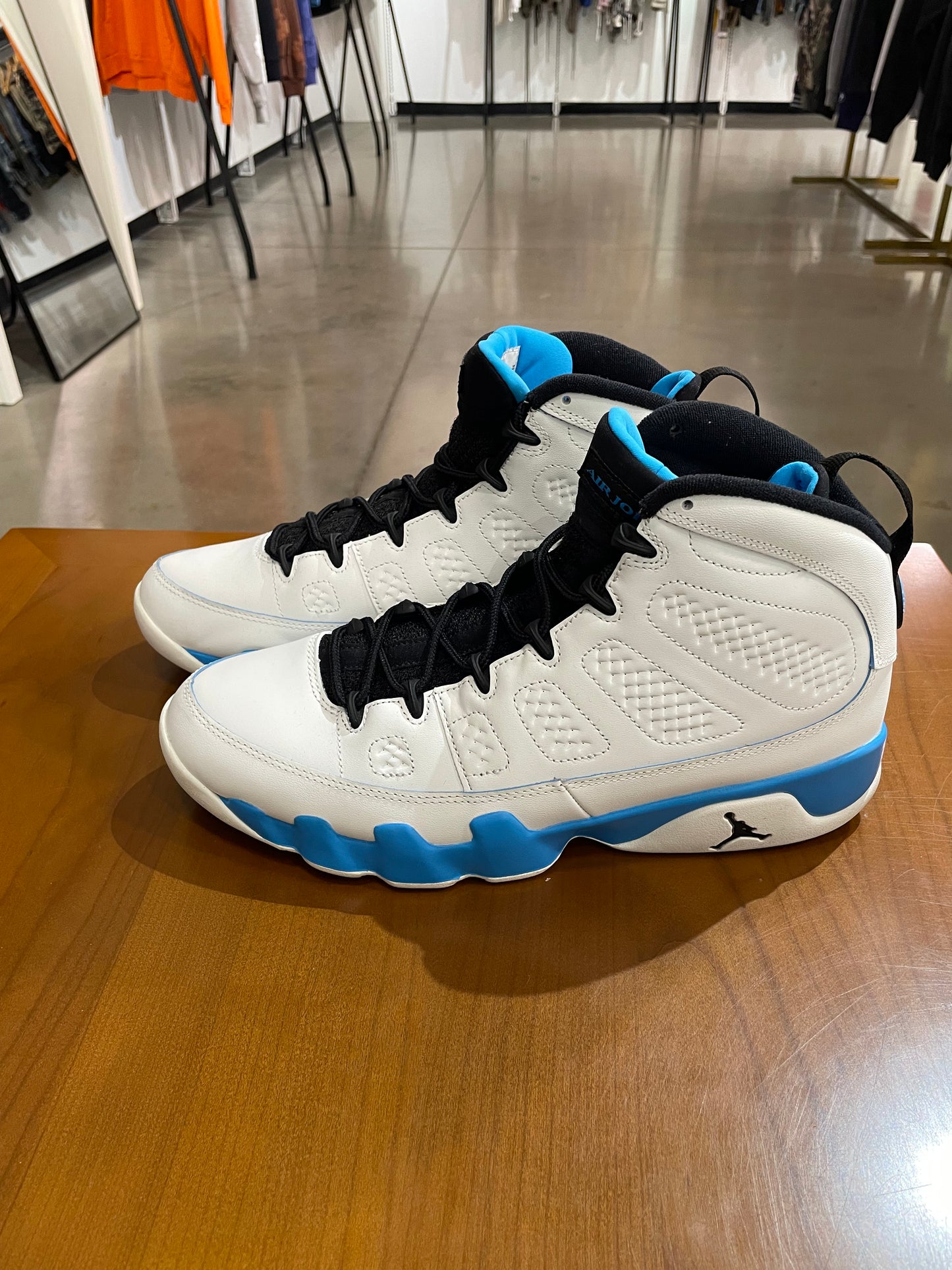 Preowned Air Jordan 9 Powder Blue