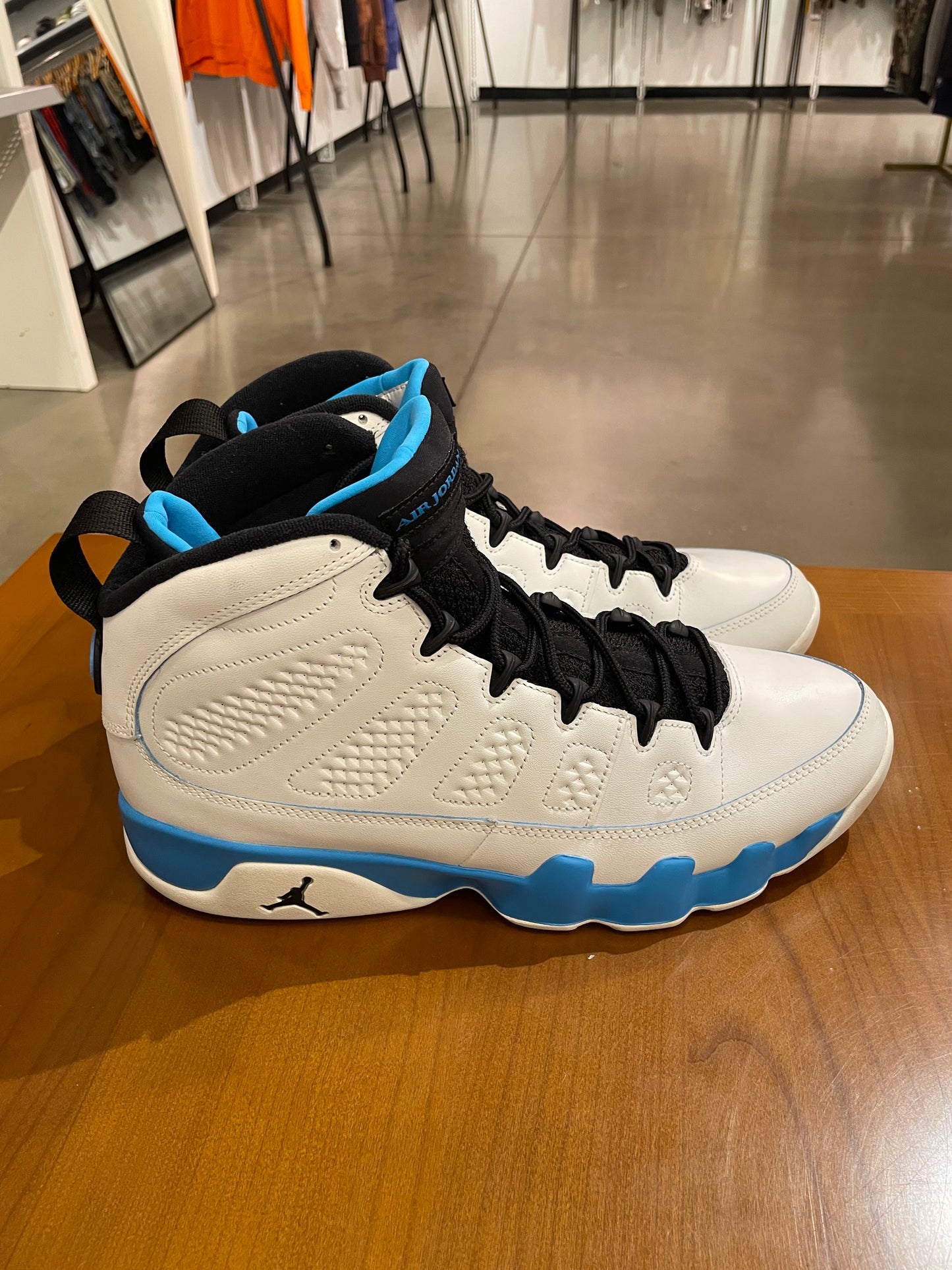 Preowned Air Jordan 9 Powder Blue