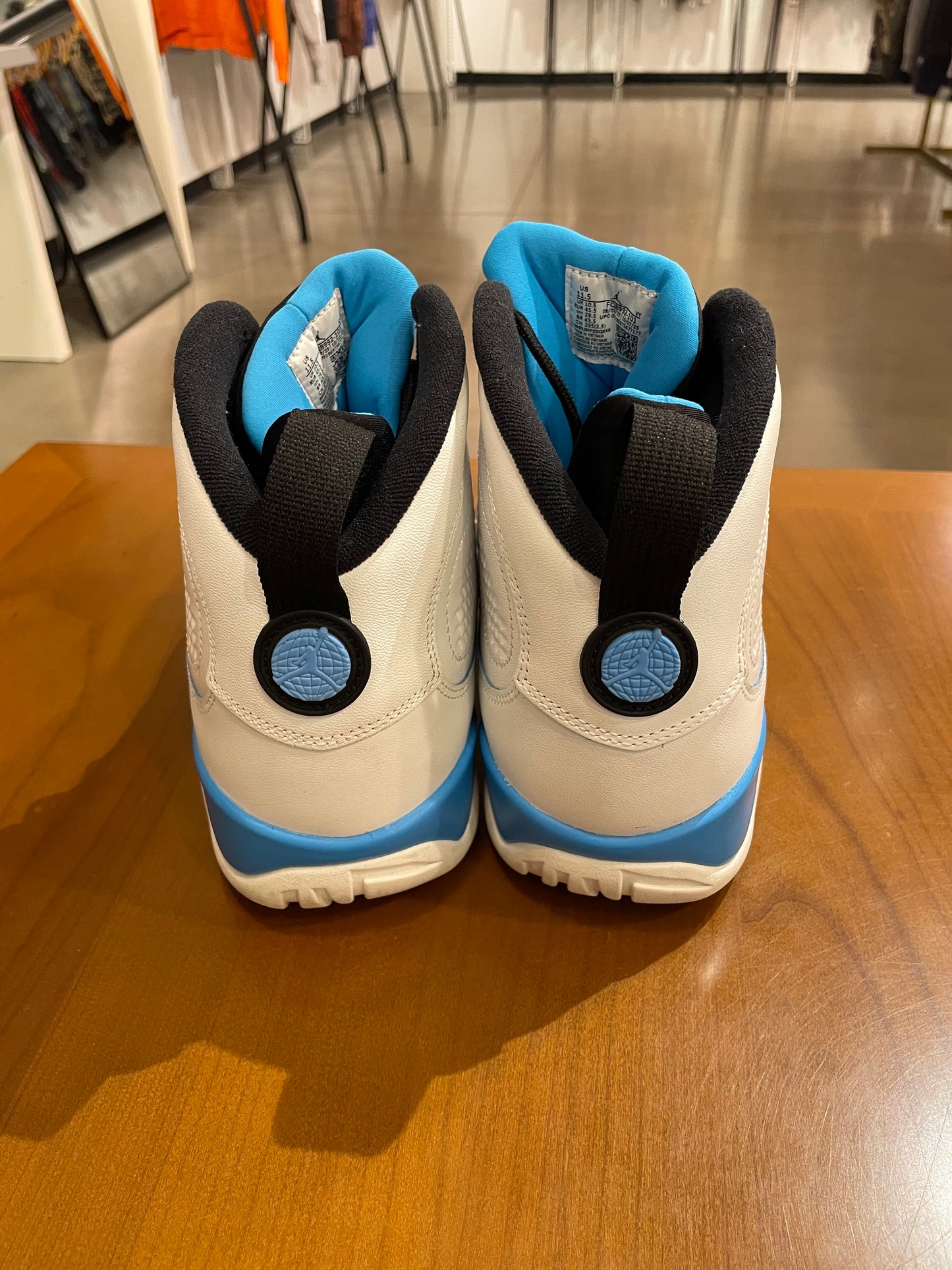 Preowned Air Jordan 9 Powder Blue