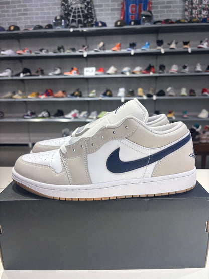 Air Jordan 1 Low Midnight Navy Neutral Grey