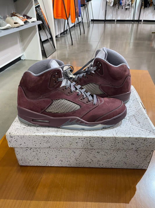 Preowned Air Jordan 5 Burgundy