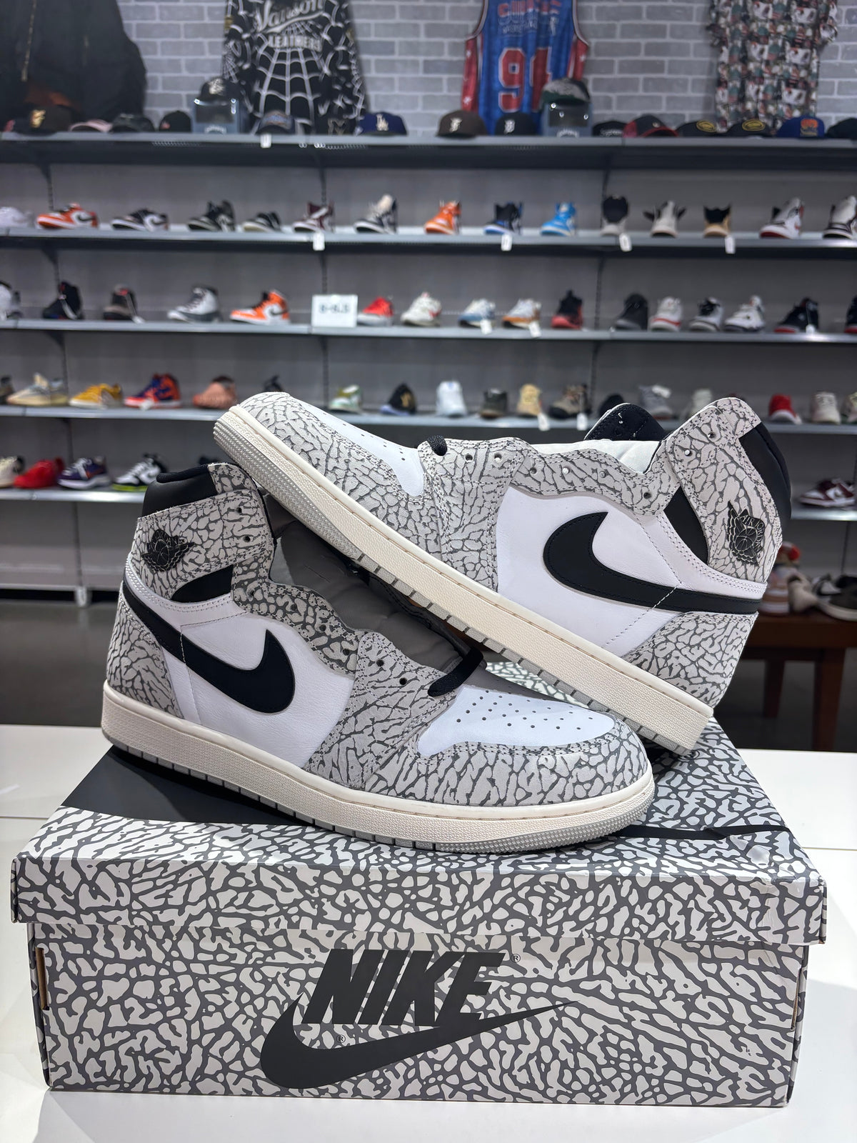Air Jordan 1 High White Cement