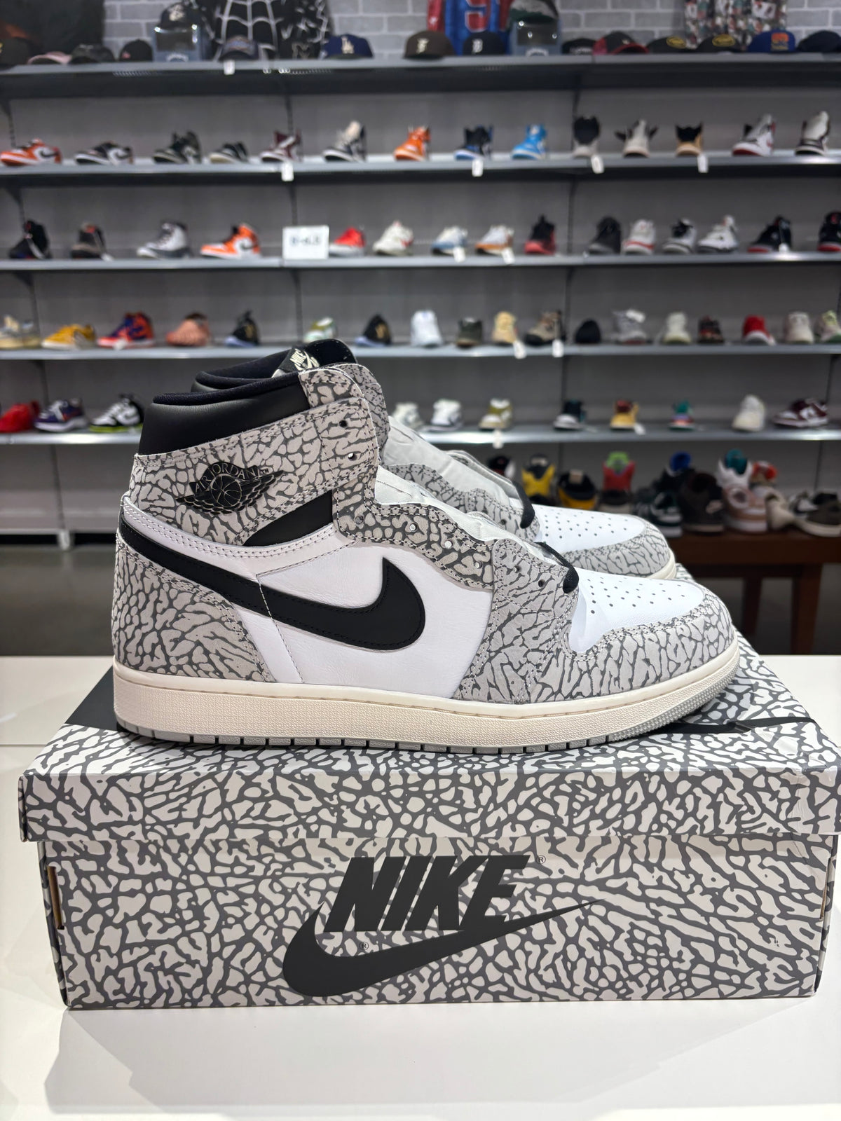 Air Jordan 1 High White Cement