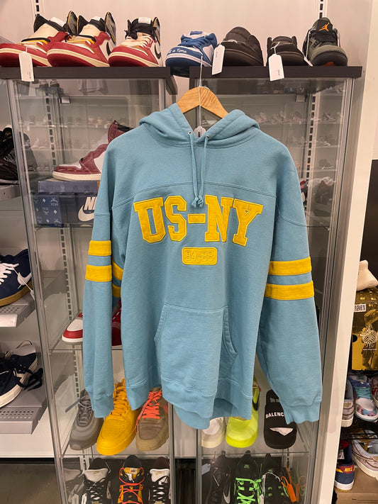Preowned Supreme US-NY Hooded Sweatshirt Light Aqua