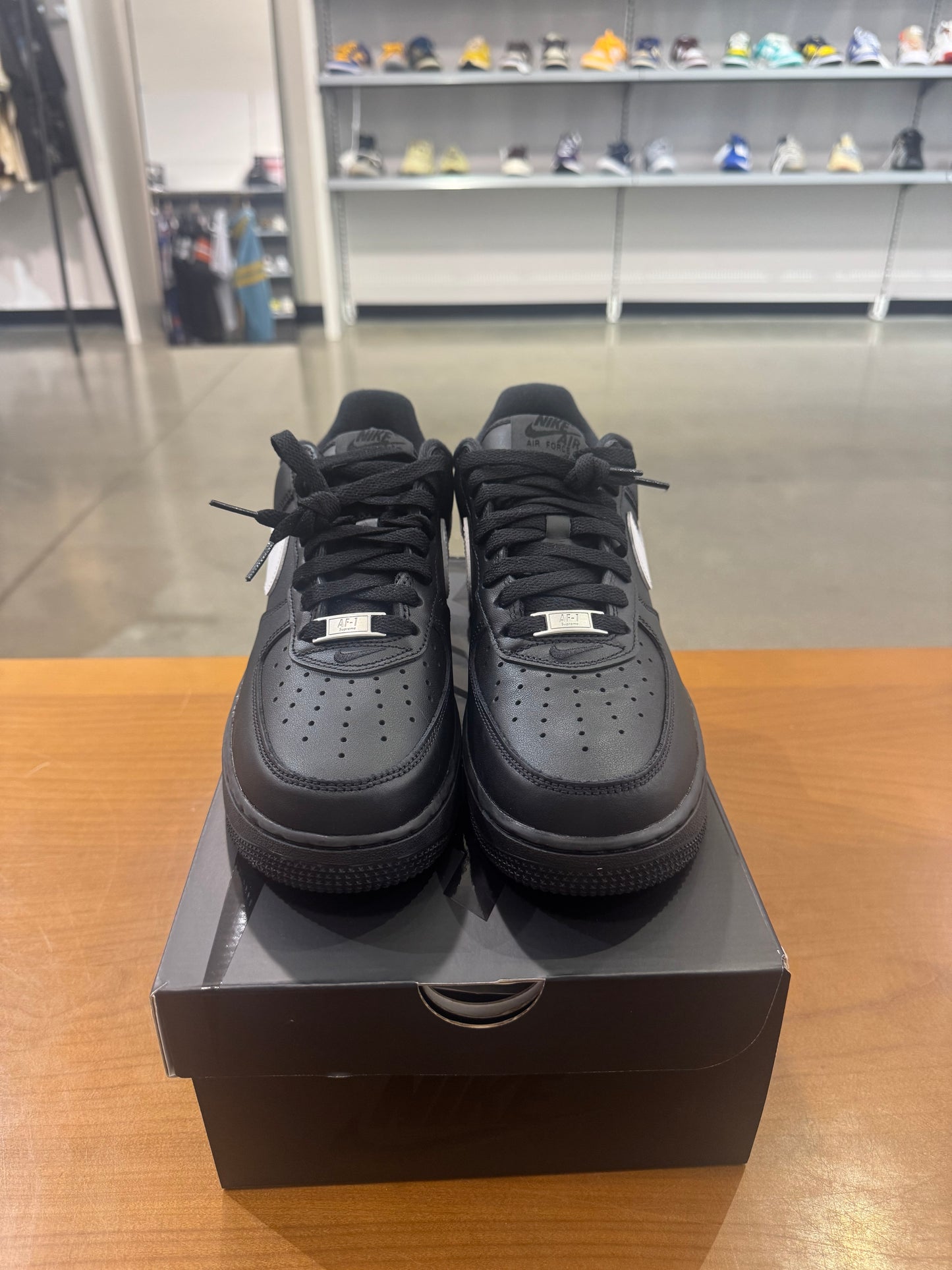 Supreme Air Force 1 Black (White Swoosh)
