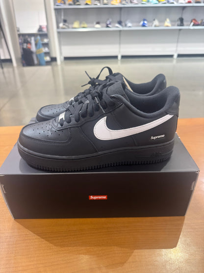 Supreme Air Force 1 Black (White Swoosh)
