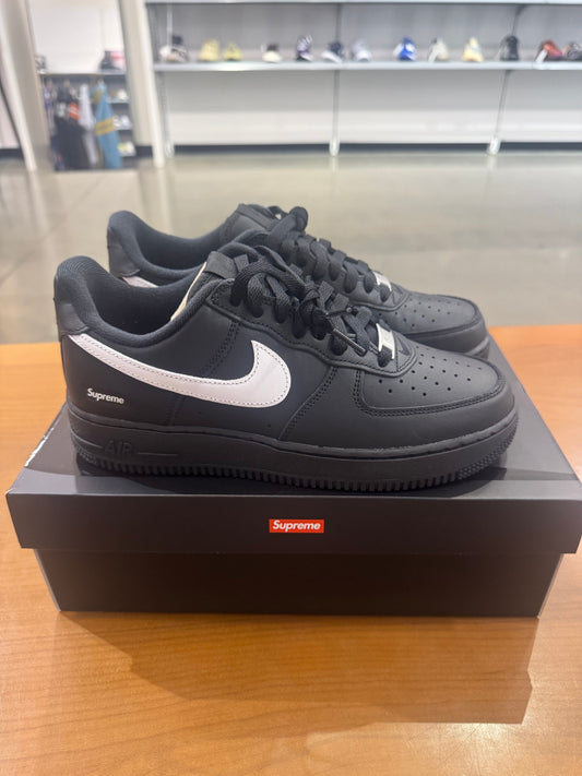 Supreme Air Force 1 Black (White Swoosh)