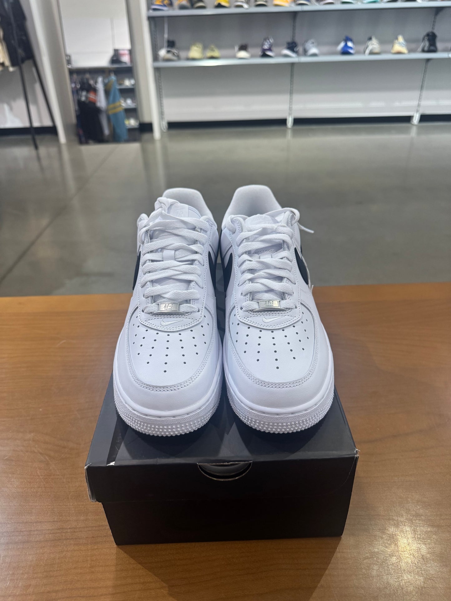 Supreme Air Force 1 White (Black Swoosh)