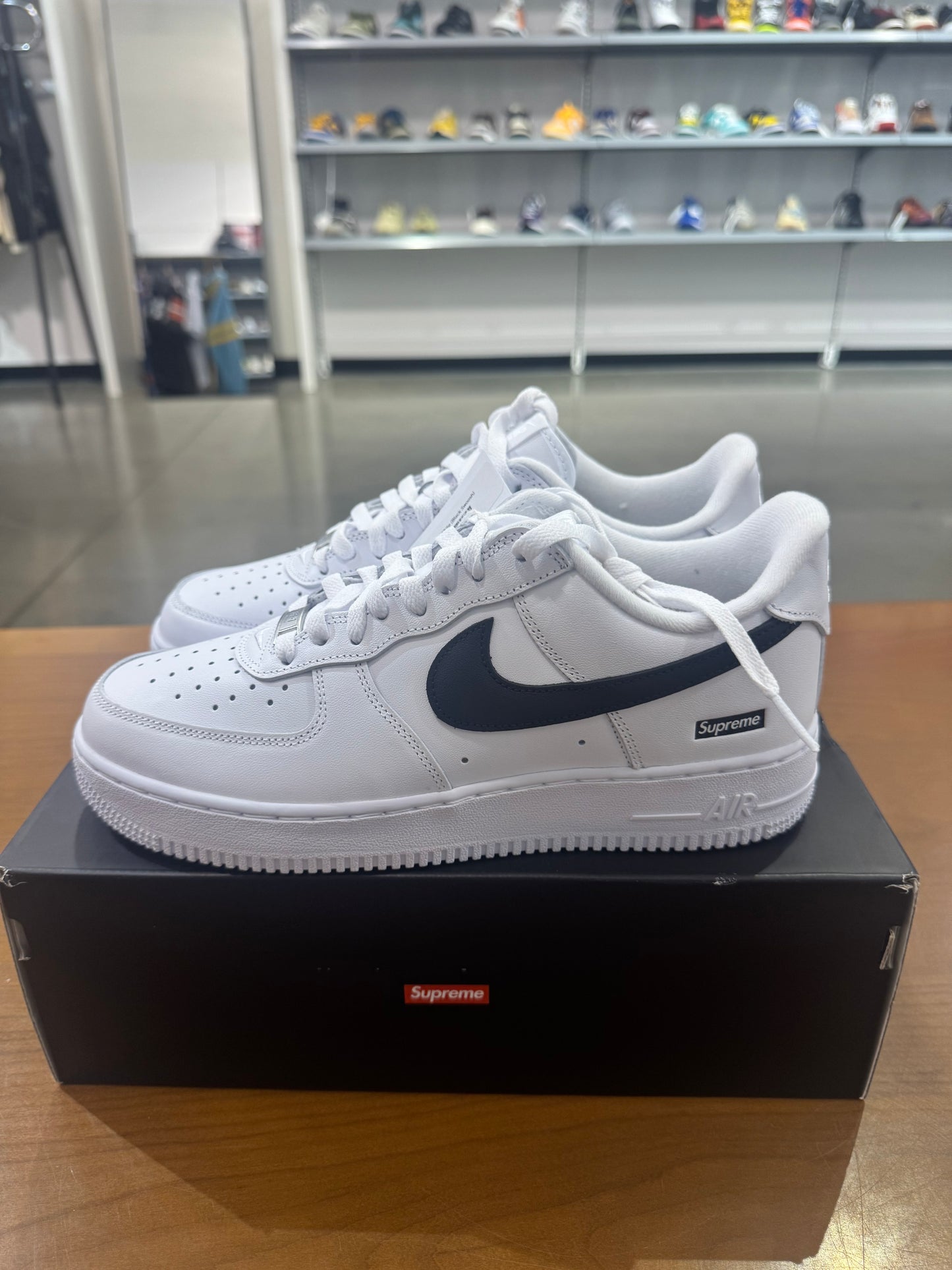 Supreme Air Force 1 White (Black Swoosh)