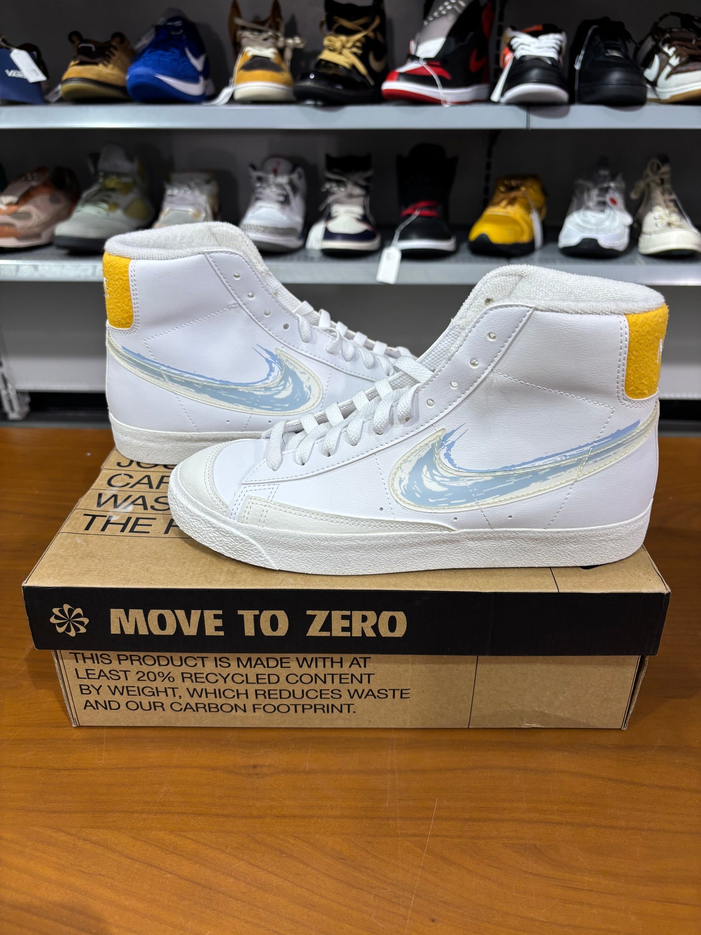 Preowned Nike Blazer Mid Painted Swoosh