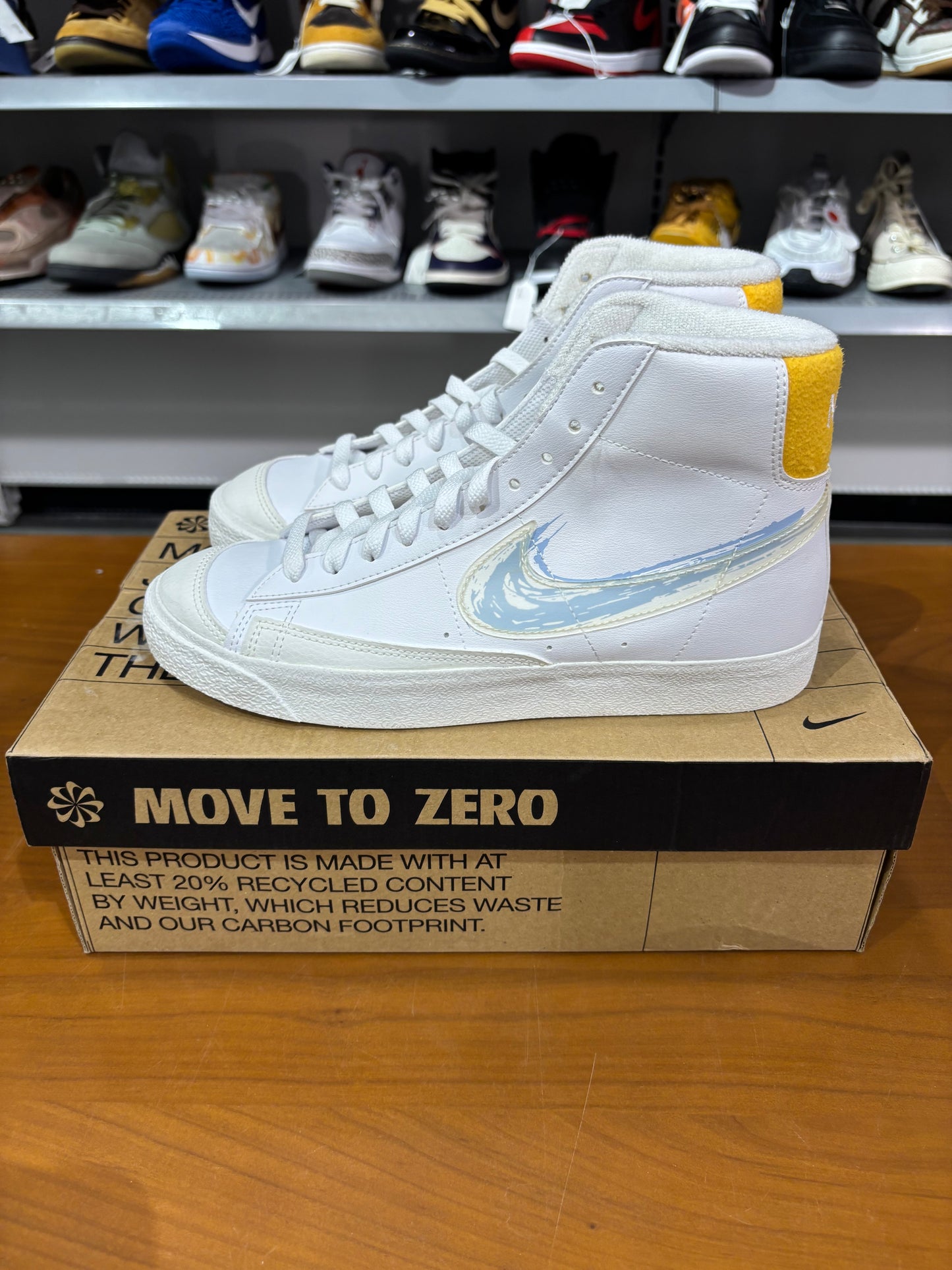 Preowned Nike Blazer Mid Painted Swoosh