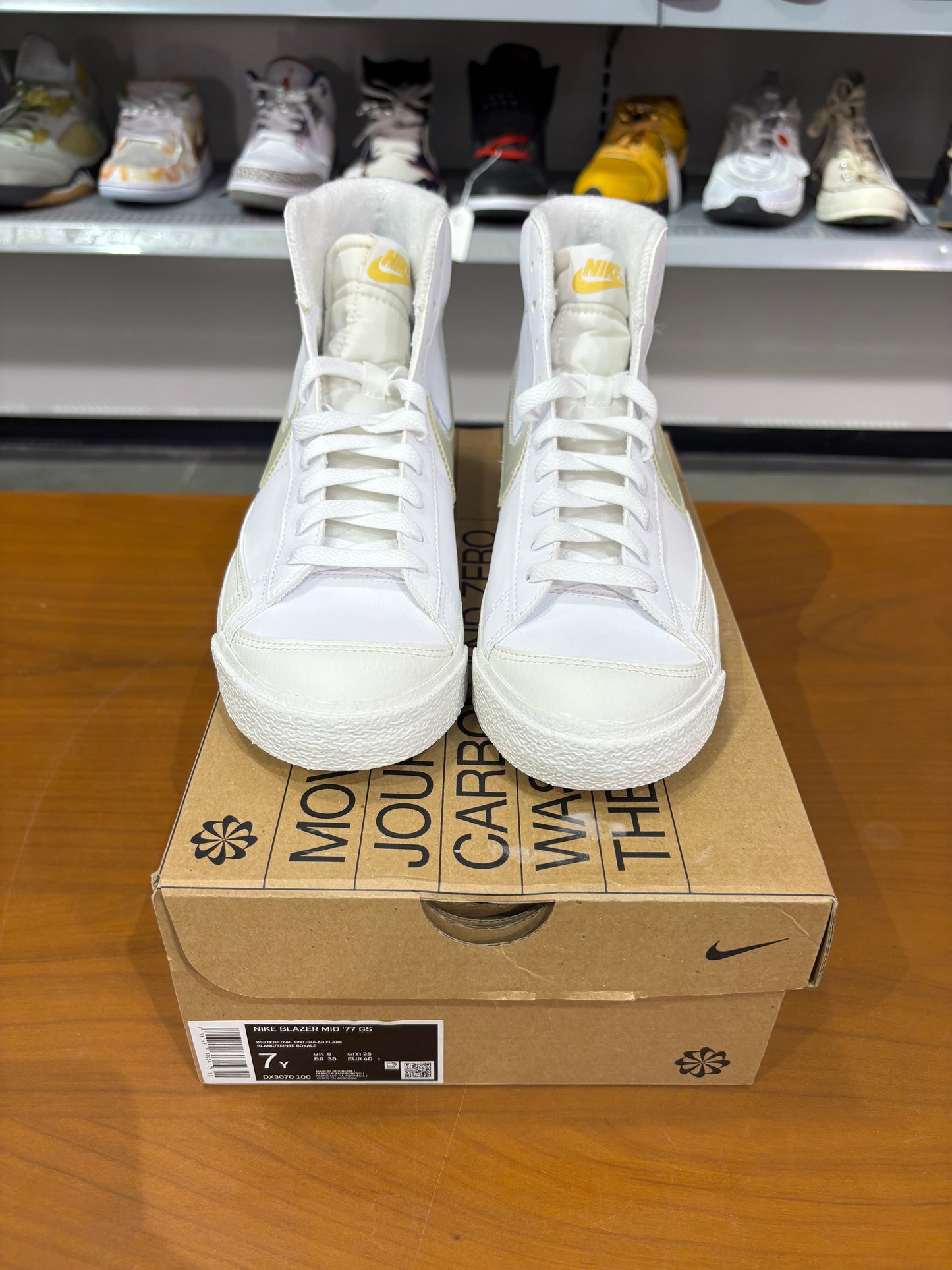 Preowned Nike Blazer Mid Painted Swoosh