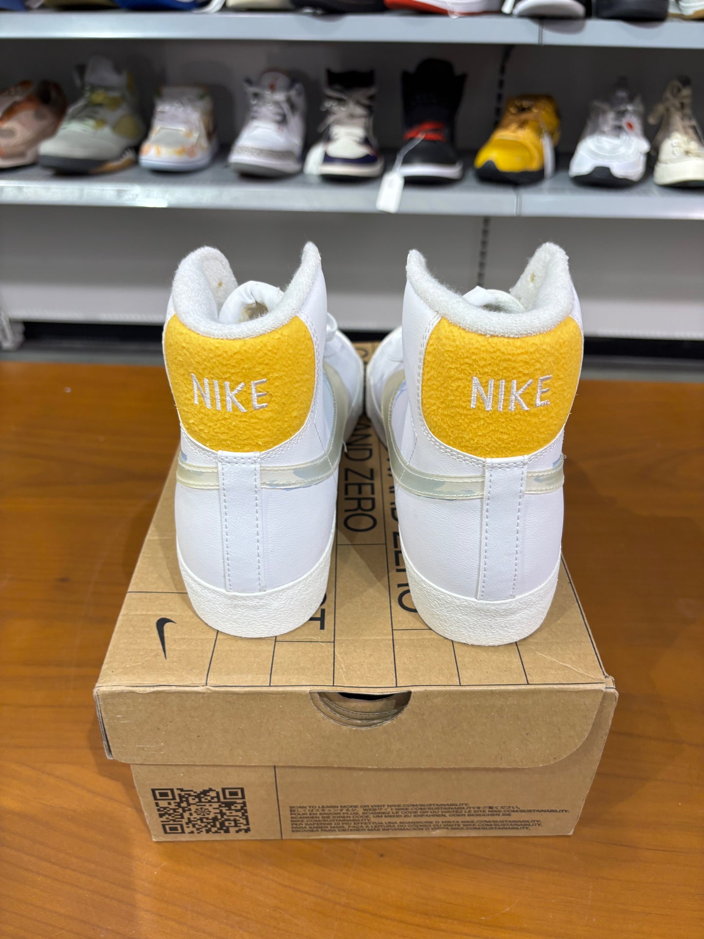 Preowned Nike Blazer Mid Painted Swoosh