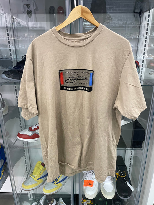 Supreme Intarsia Label S/S Top Tan