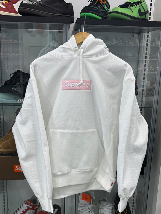 Supreme Box Logo Hooded Sweatshirt FW25 White