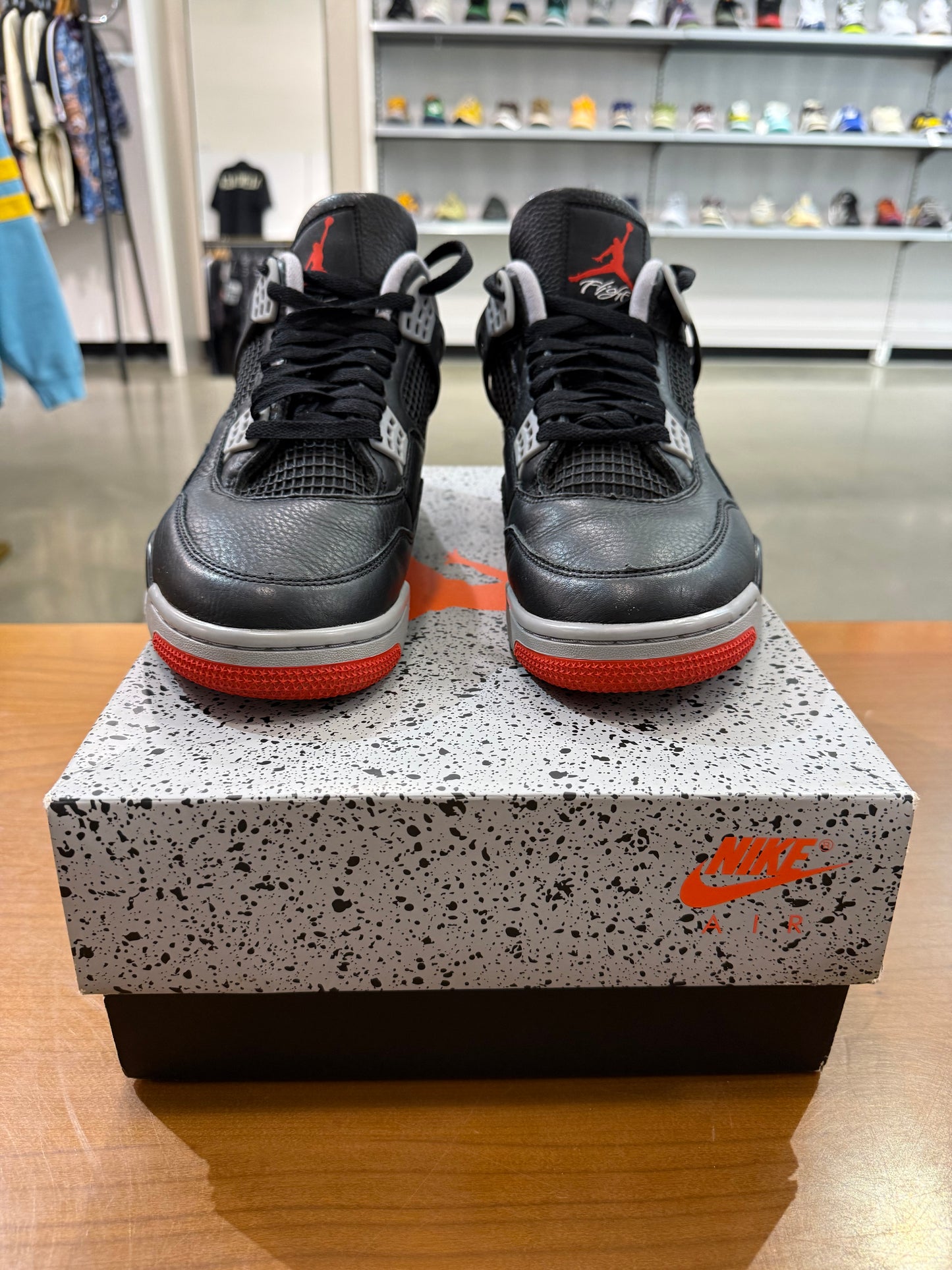 Preowned Air Jordan 4 Bred Reimagined